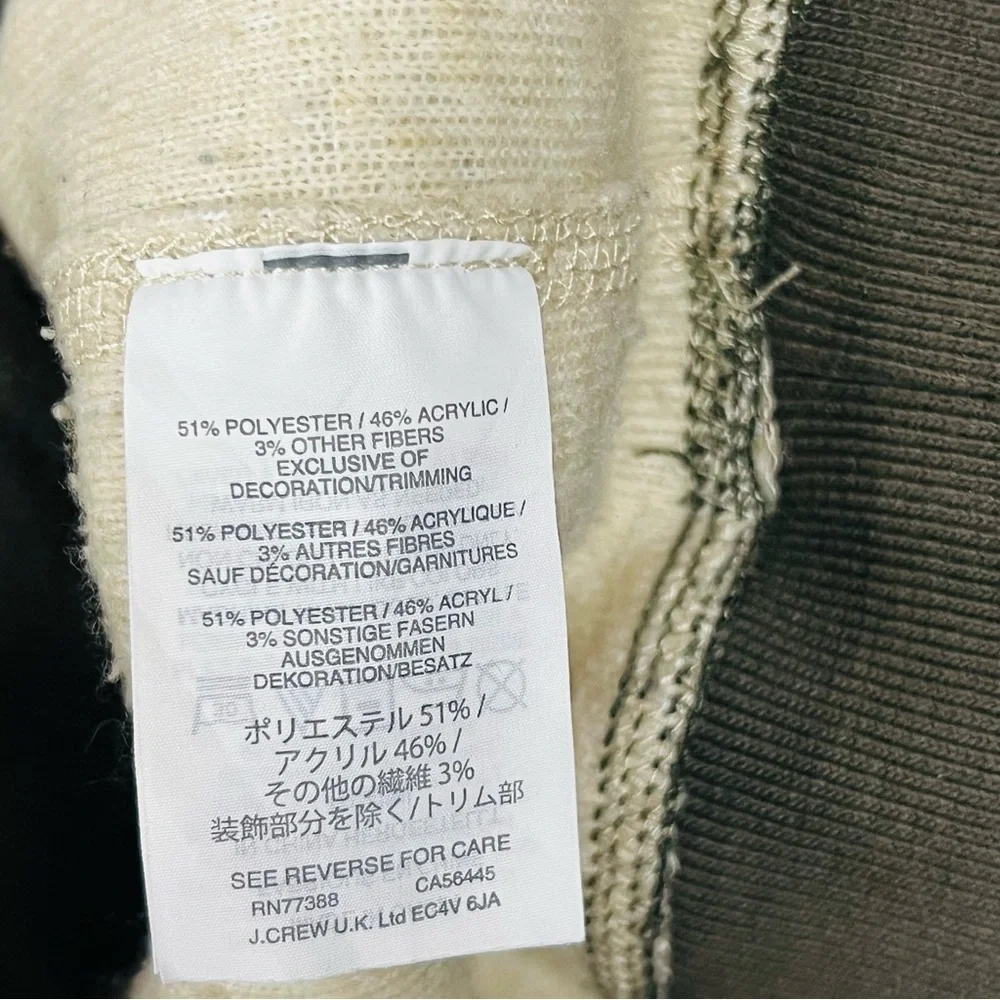 J. Crew Sherpa 1/4 Zip Pullover Sweater Large